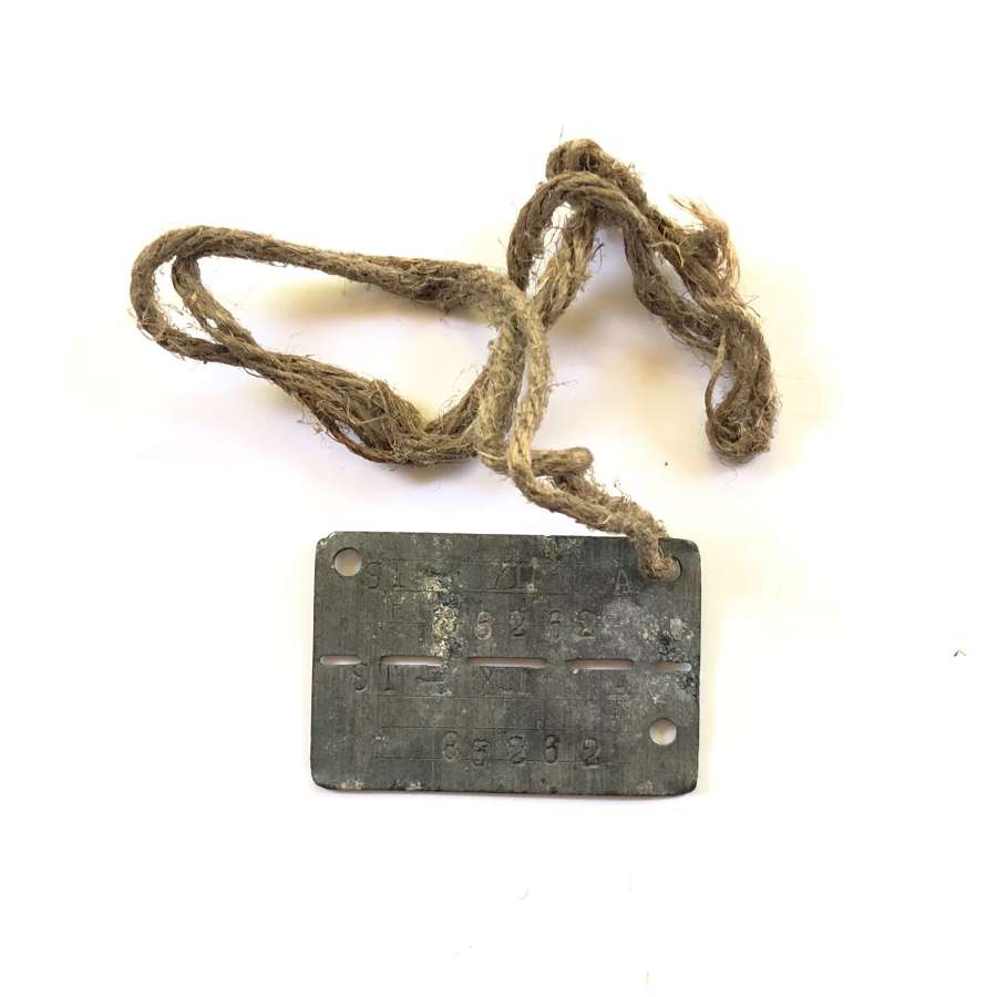 WW2 POW Dog Tag Attributed Norfolk Regiment VC Action 1944.
