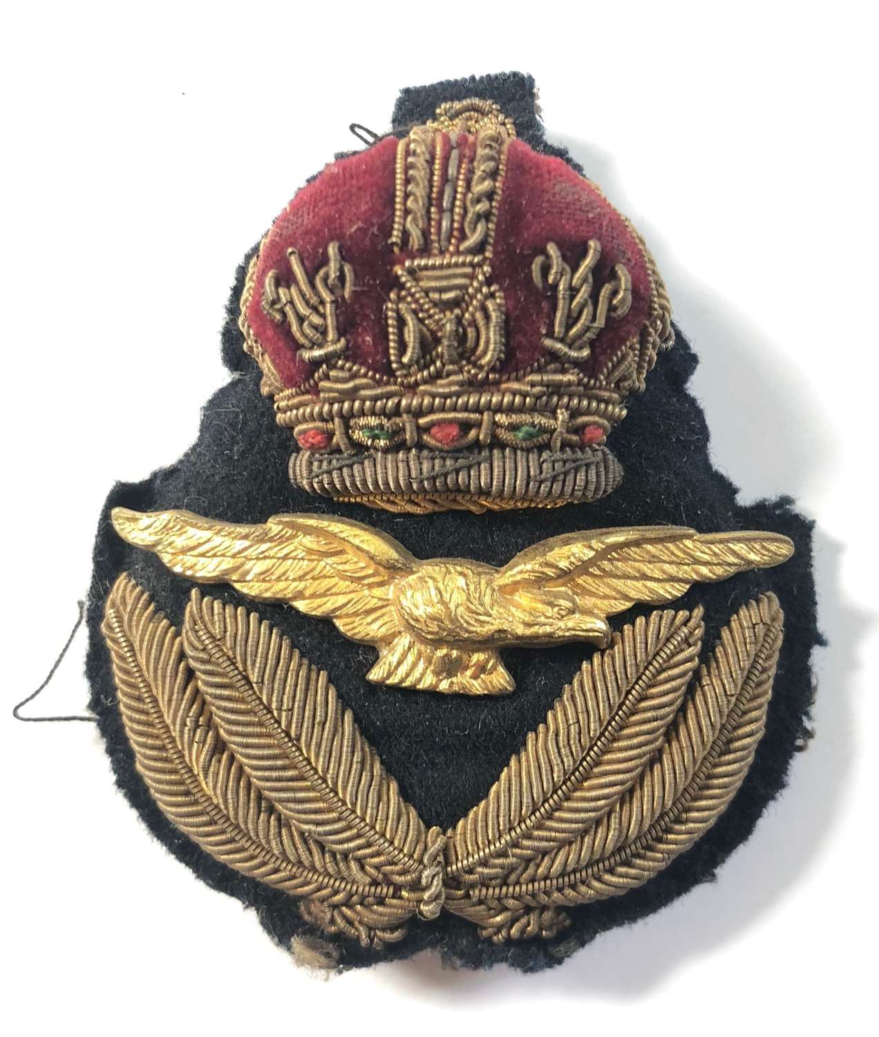 RAF Interwar, Early WW2 Officer’s Cap Badge & Price Tag.