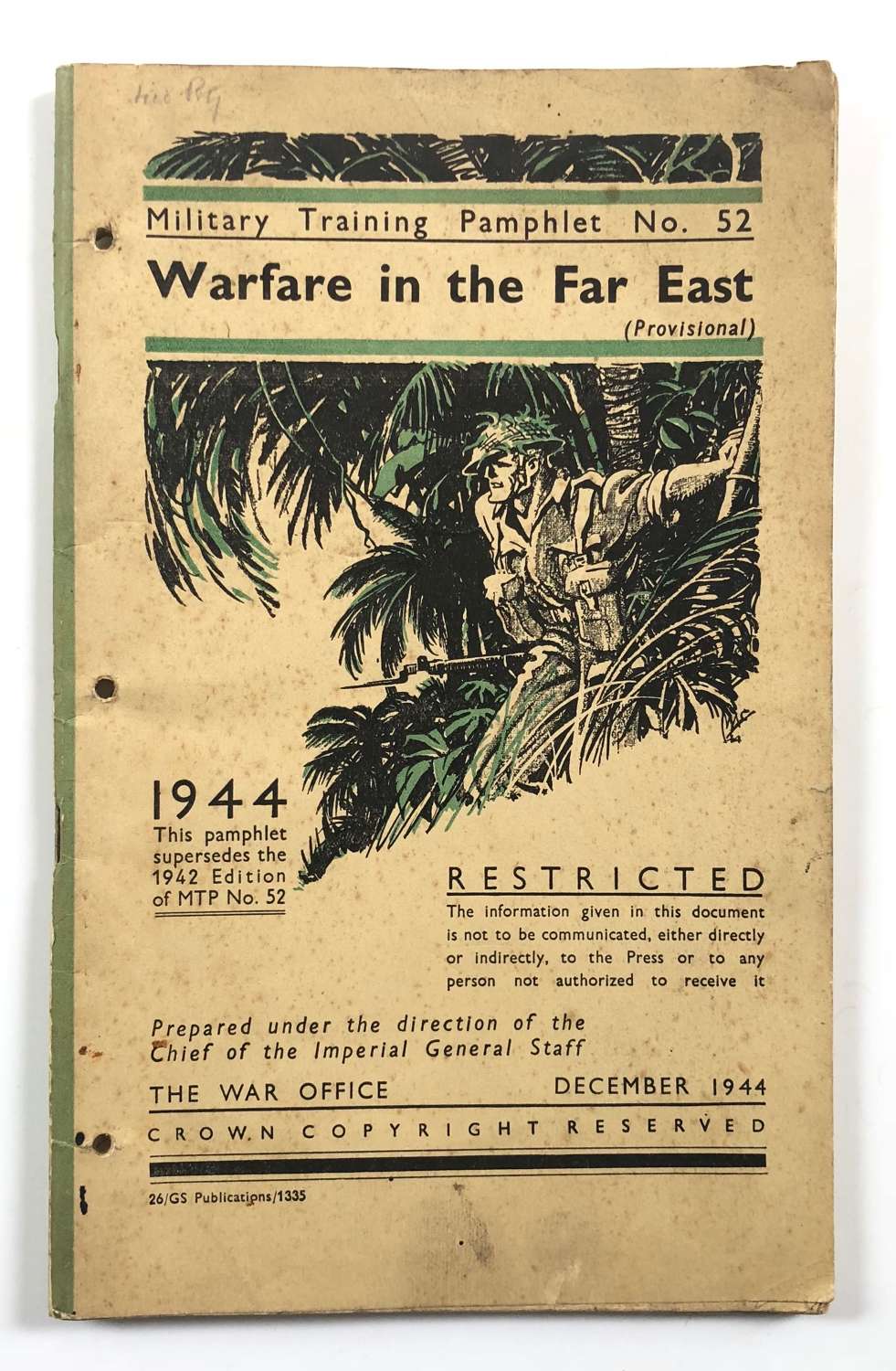 WW2 1944 Warfare in the Far East Booklet.