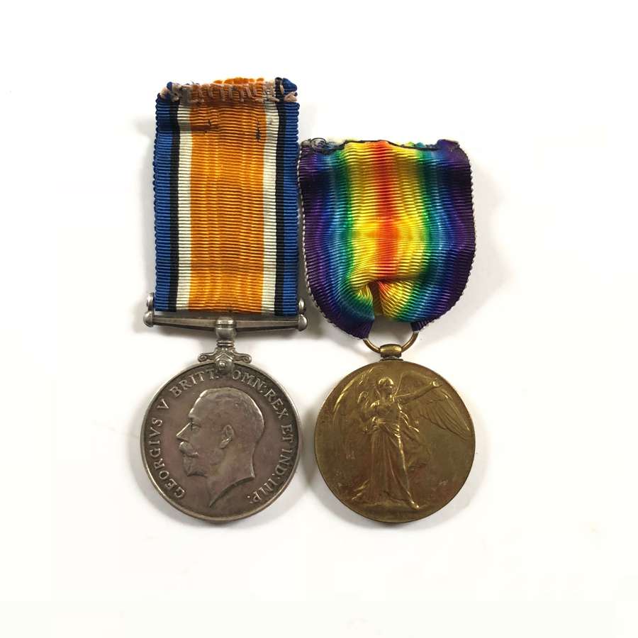 WW1 French Red Cross British Nurse Pair of Medals.