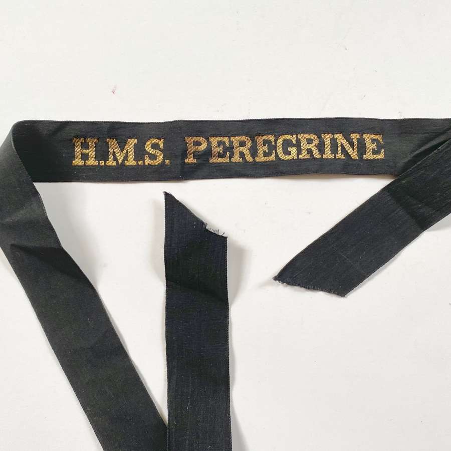 Royal Navy Fleet Air Arm HMS Peregrine Ratings Cap Tally Badge