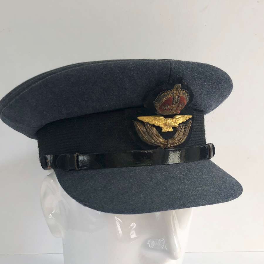 WW2 RAF Officer’s Cap Tailored By Burberrys.
