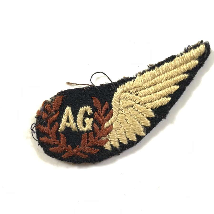 WW2 RAF Unusual Air Gunner’s Brevet Badge.