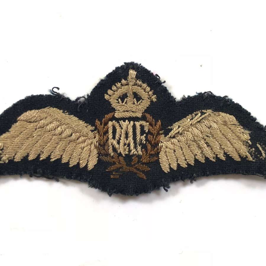 WW2 RAF Pilots Wings, with Press Studs