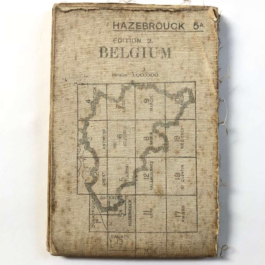 WW1 British Army 1916 Map. Belgium Hazebrouck 5A