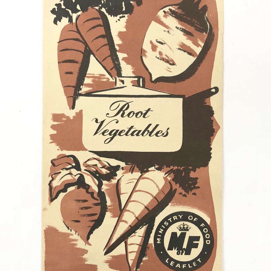 WW2 Home Front Ministry of Food "Dig For Victory" Root Vegetables