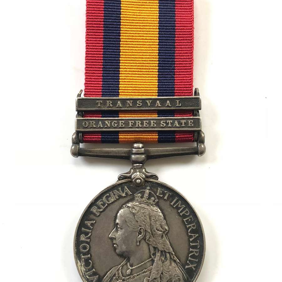 Boer War 13th Hussars POW Queen’s South Africa Medal.