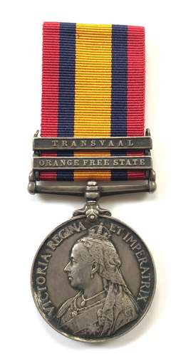 Boer War 13th Hussars POW Queen’s South Africa Medal.
