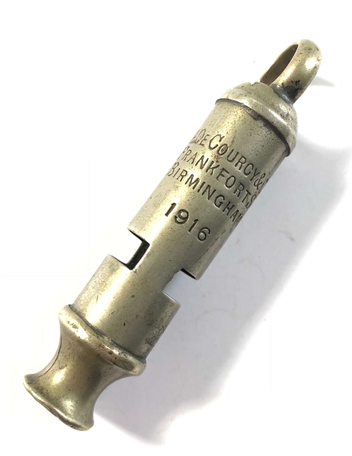 WW1 British Army 1916 Trench Whistle.