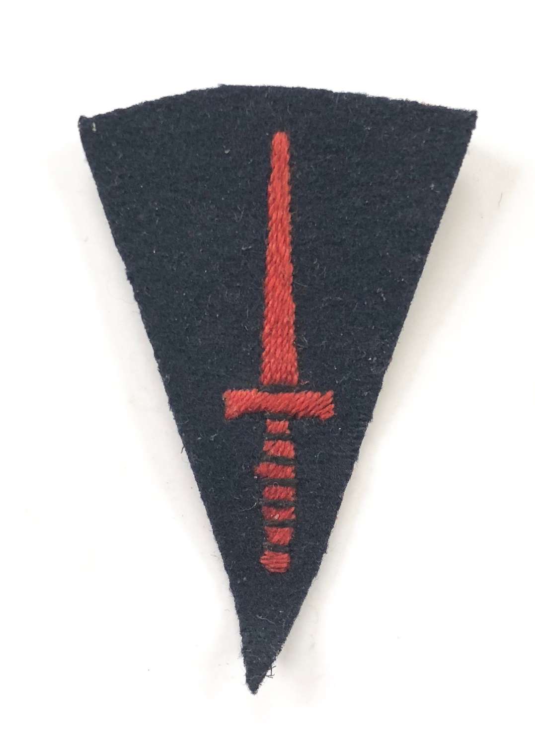 WW2 Royal Marine Commando Knife Cloth Badge.