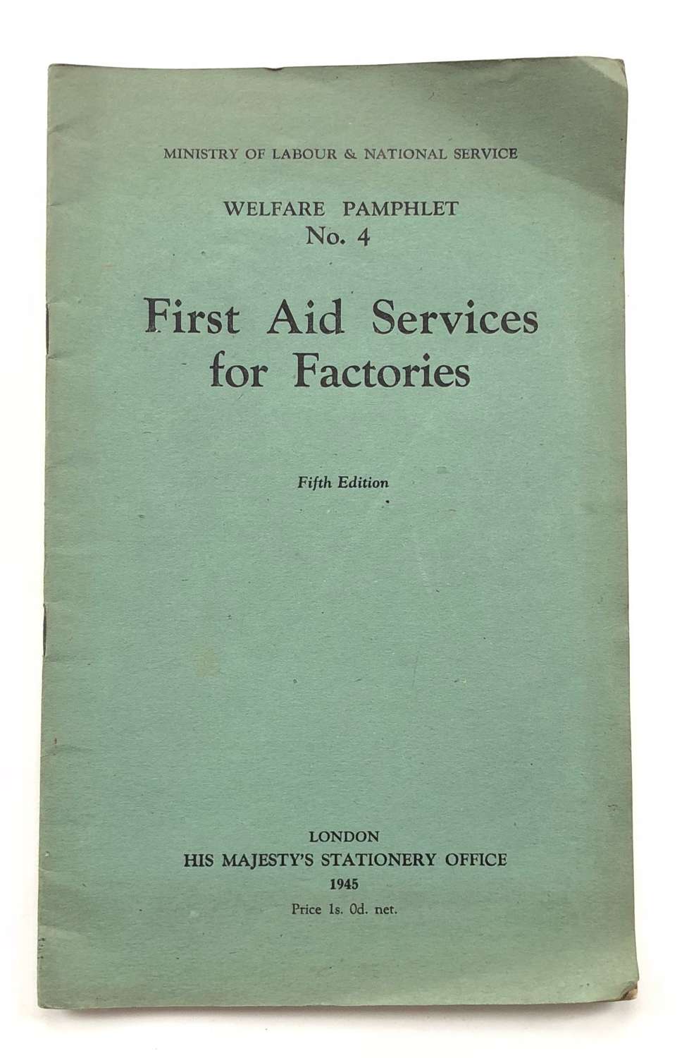 WW2 Home Front First Aid Services For Factories.