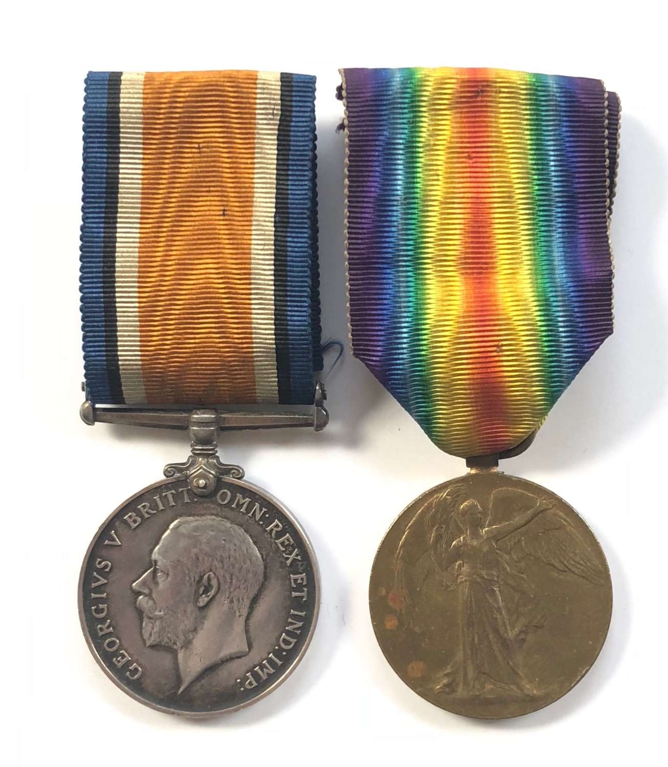 WW1 Monmouthshire Regiment Medal Pair.