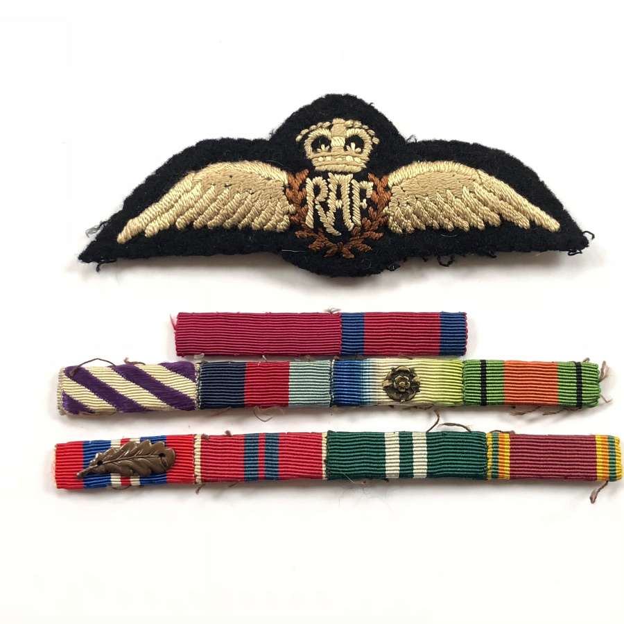 RAF Pilot Wings & Medal Ribbons of AVM R.B. Thomson CB., DSO.DFC