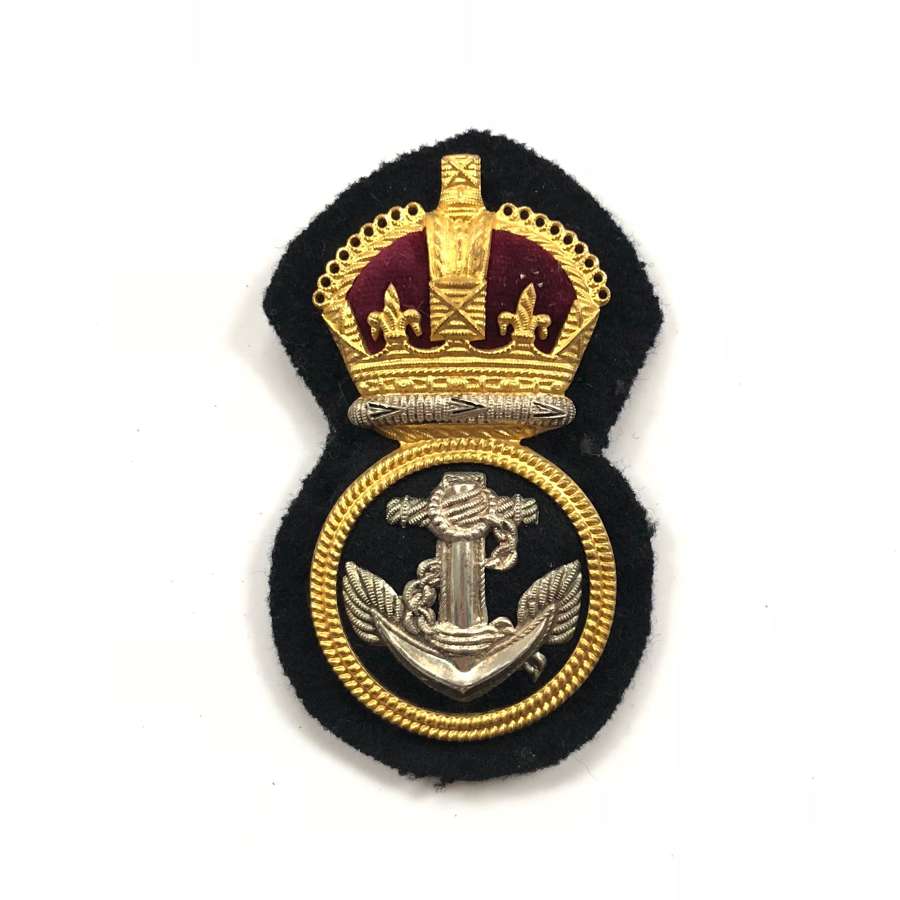WW2 Royal Navy Petty Officer’s Economy Pattern Cap Badge.