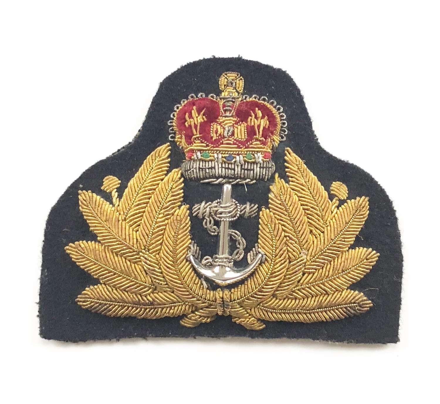 Royal Navy Cold War Period Officer’s Cap Badge.
