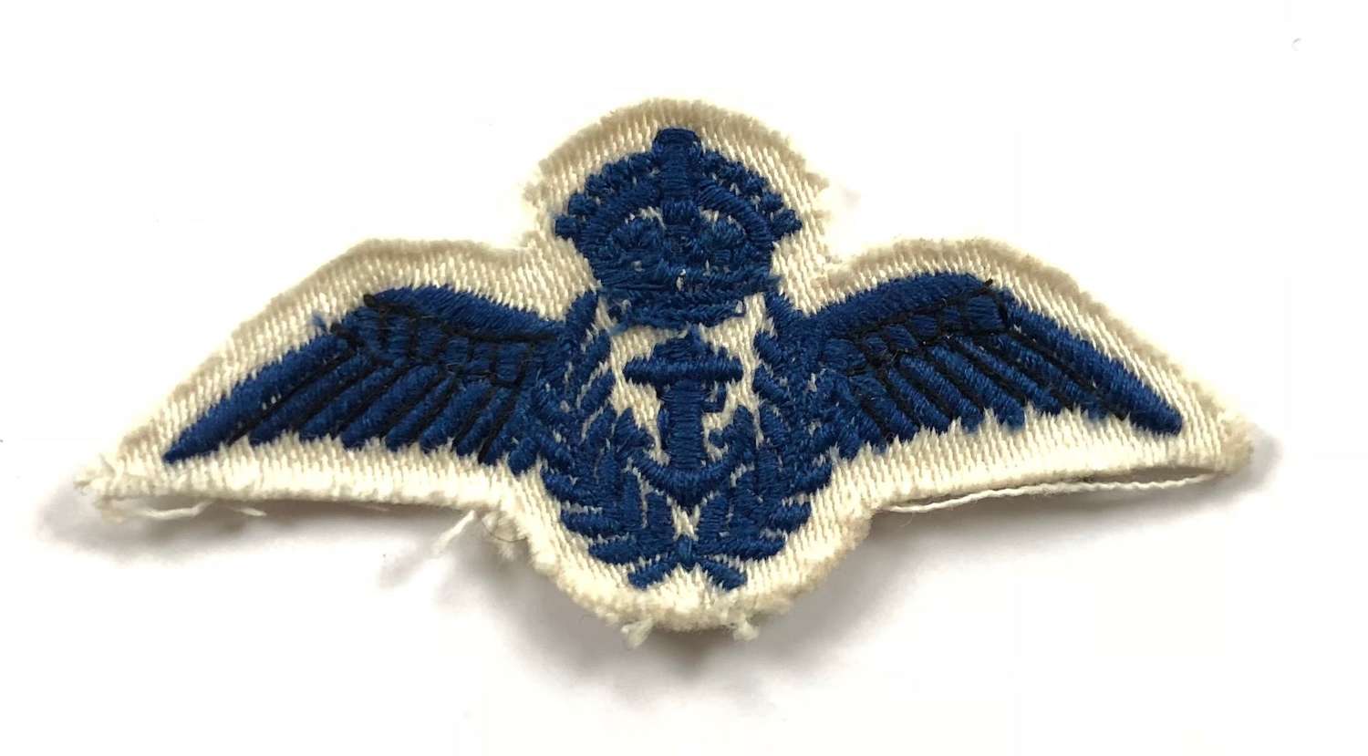 WW2 Royal Navy Fleet Air Arm Ratings Embroidered Tropical Pilot Wings.