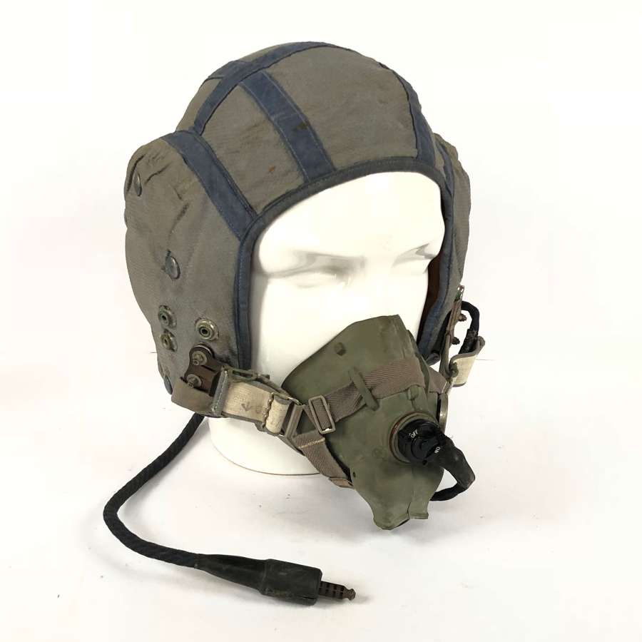 RAF Cold War Period Attributed 209 Squadron Flying Helmet & Mask.