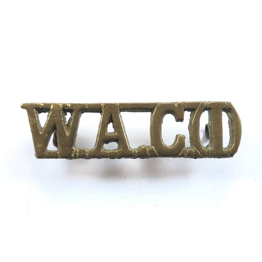 WW2 Women's Auxiliary Corps (India) Shoulder Title Badge.