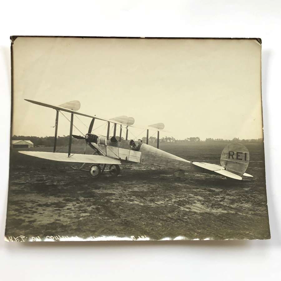 1913 Aviation Historic Large Photograph of “RE1” Aircraft.
