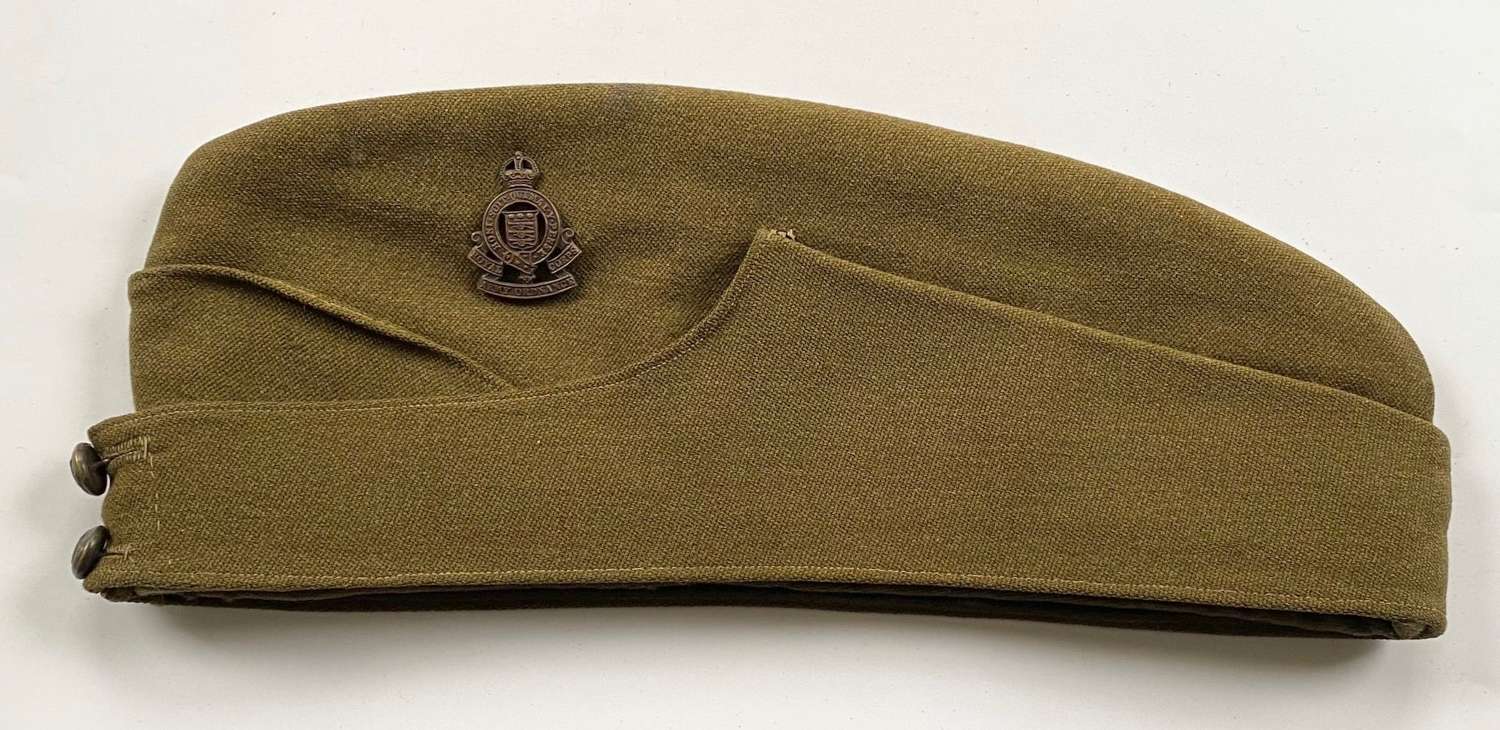 WW2 Royal Army Ordinance Corps Officer’s Side Cap.