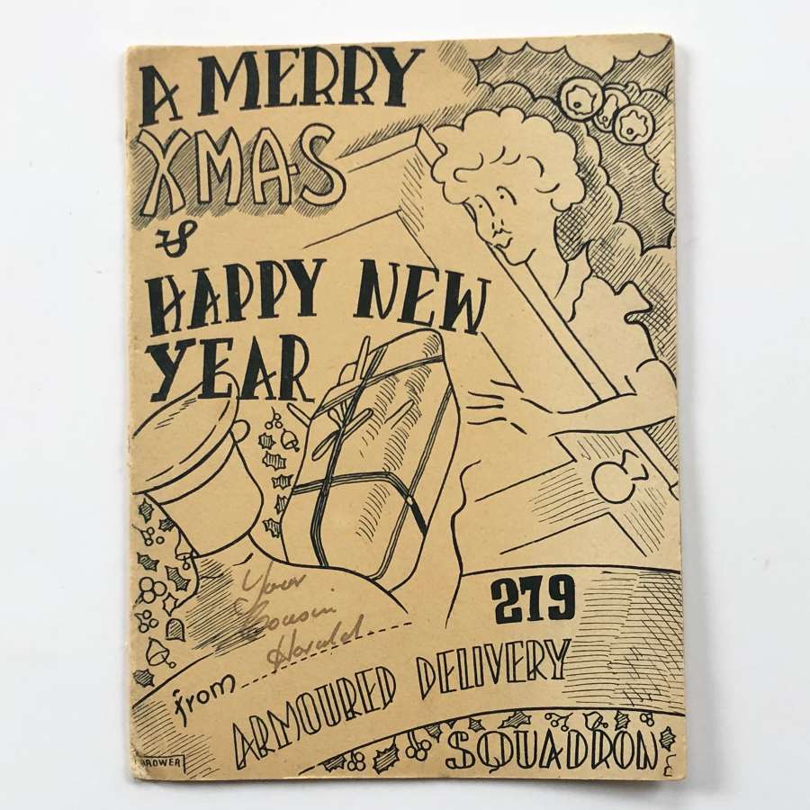 WW2 279th Armoured Delivery Squadron Christmas Card