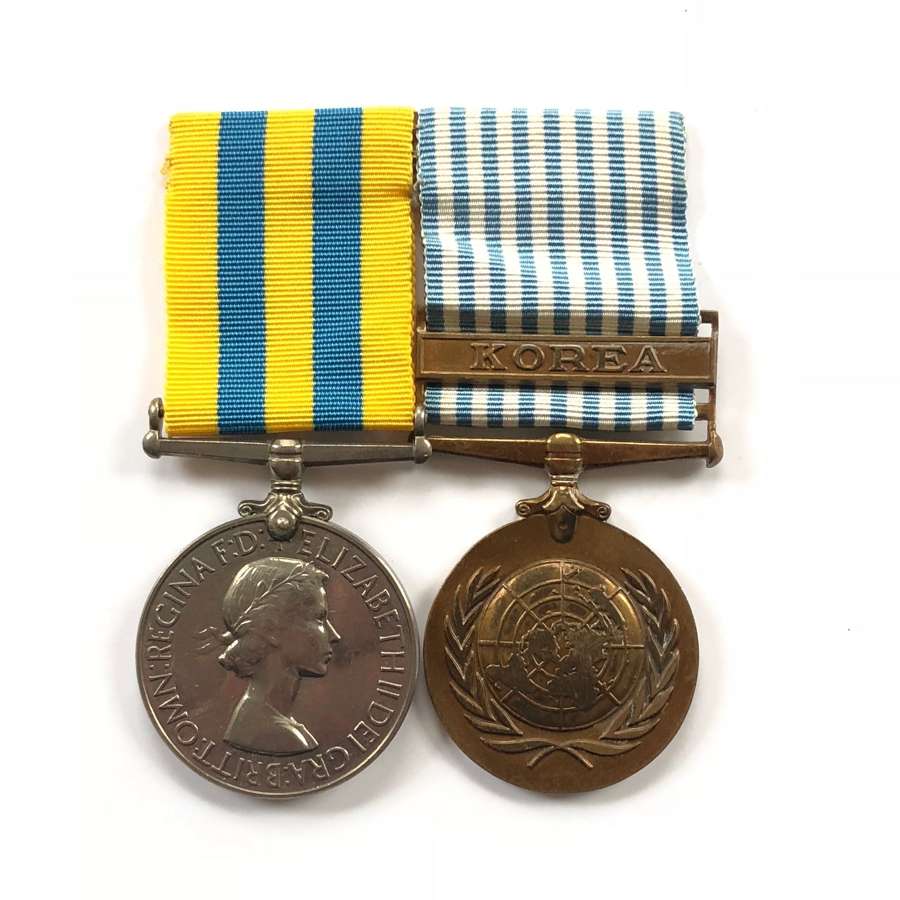 Royal Navy Police Korean War Pair of Medals.