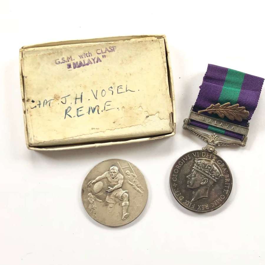 Royal Electrical & Mechanical Engineers REME Officer MID Malaya Medal