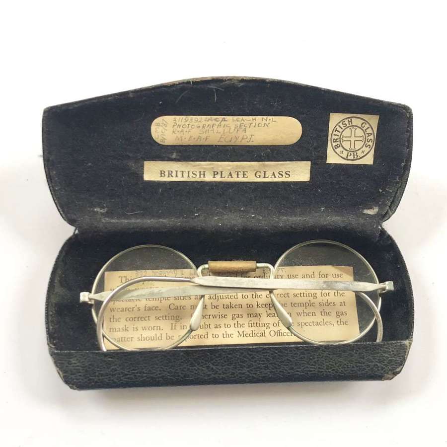 RAF Attributed Gas Spectacles & Case
