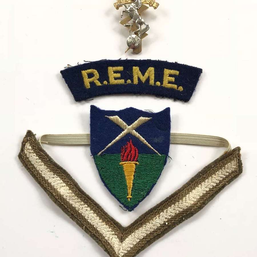 Cold War Period REME Aldershot District Uniform Badges.