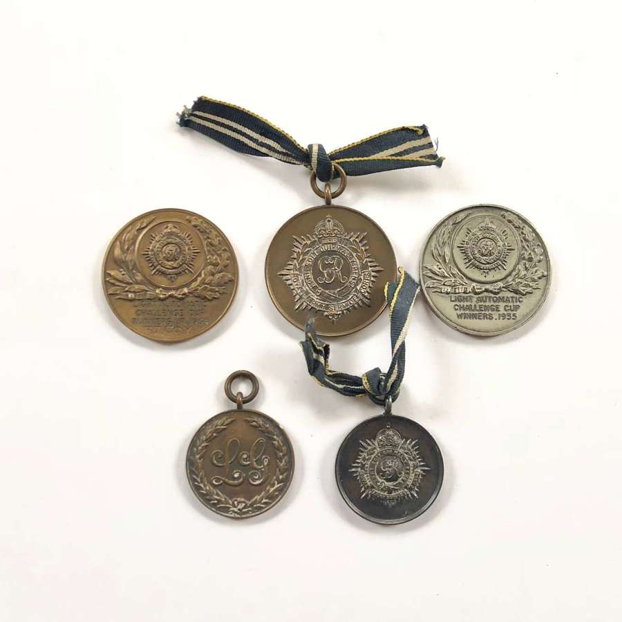 Selection of 1930’s RASC Regimental Shooting Medals.