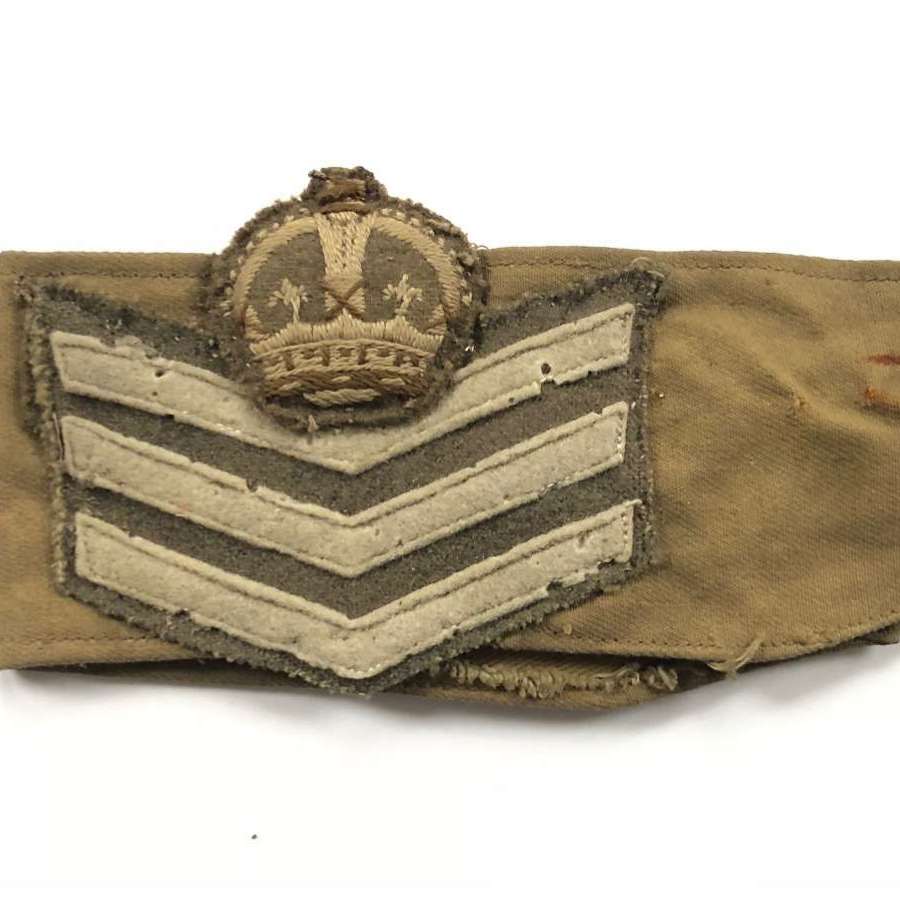 WW2 Period Sergeant Major Rank Armband.