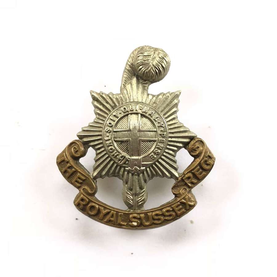 WW1/WW2 Royal Sussex Regiment Cap Badge