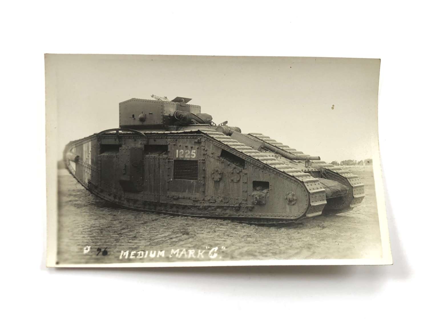 WW1 Tank Corps Photographic Postcard Medium Tank C