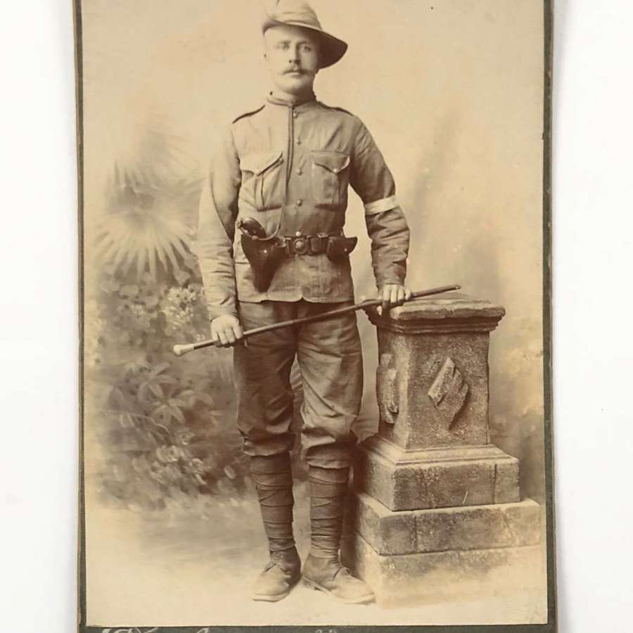 Boer War Carte-de-Visite Photograph Regimental Police.