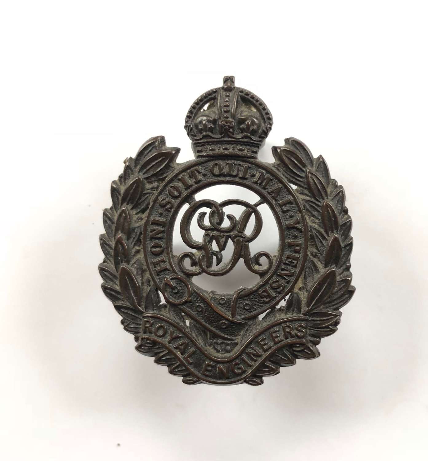 WW1 Royal Engineers Officer’s OSD Bronze Cap Badge.