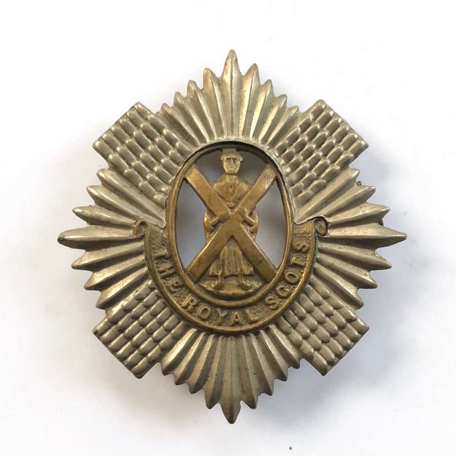 WW1 WW2 Pattern Royal Scots Cap Badge.