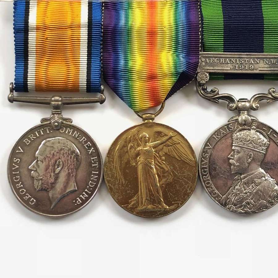 WW1 Indian Army Reserve of Officers Group of Three Medals.