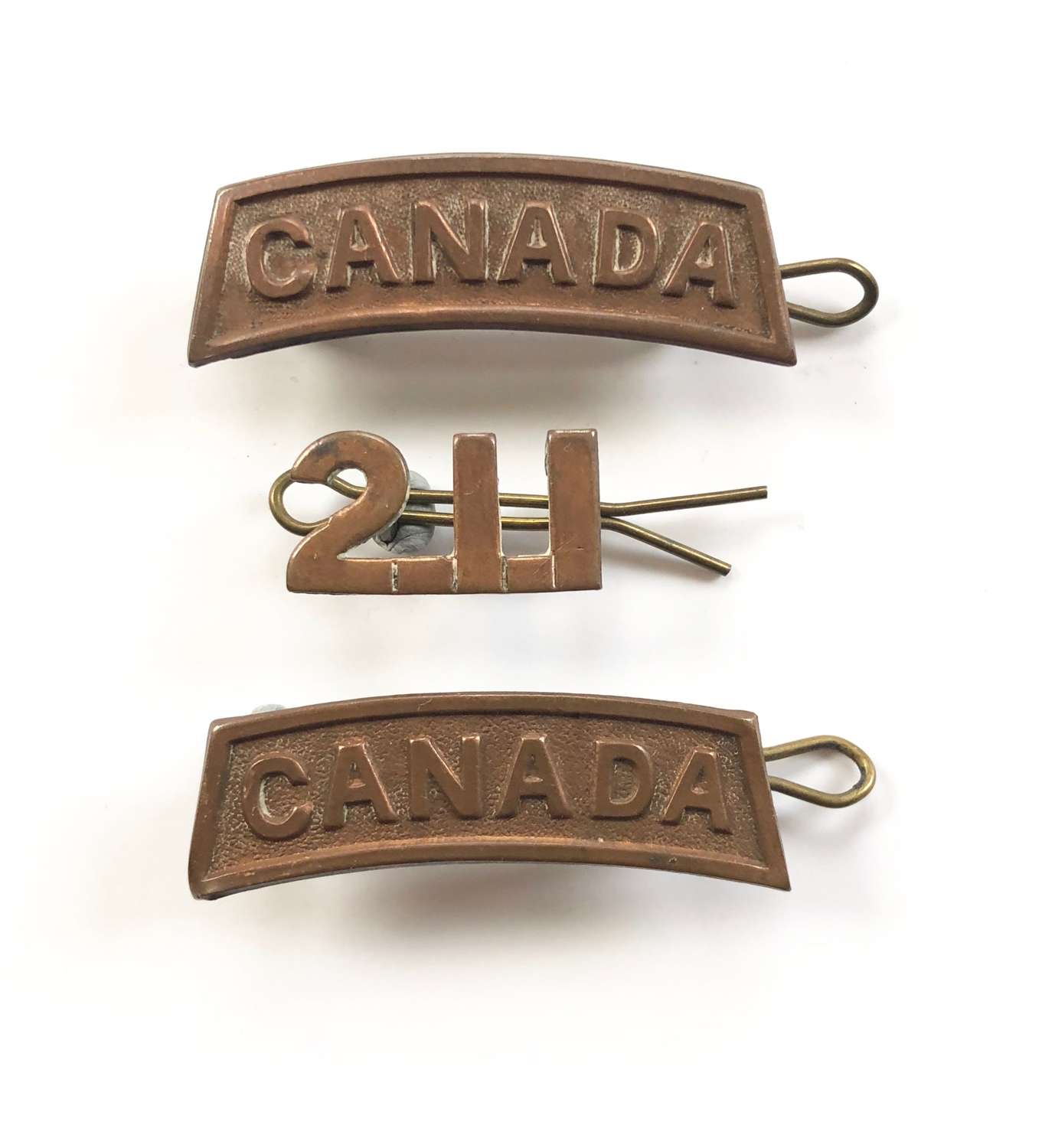 WW1 1915 Canadian 211 (American Legion) Bn Badges.