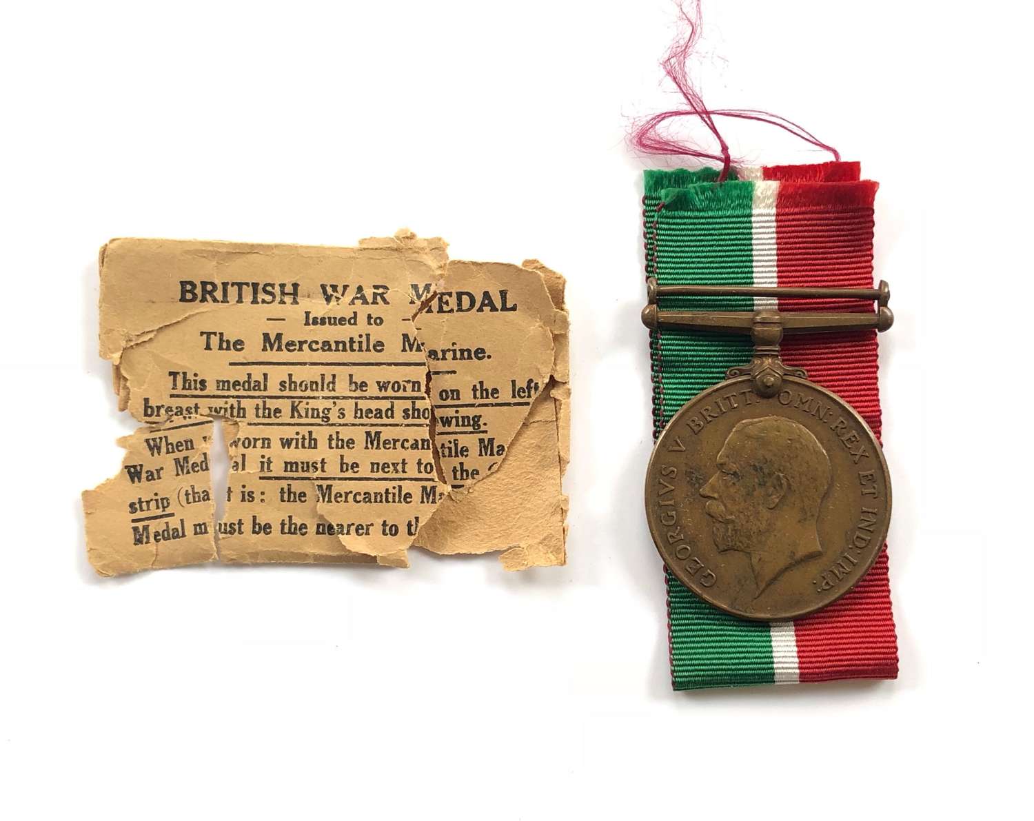 WW1 Mercantile Marine Medal.