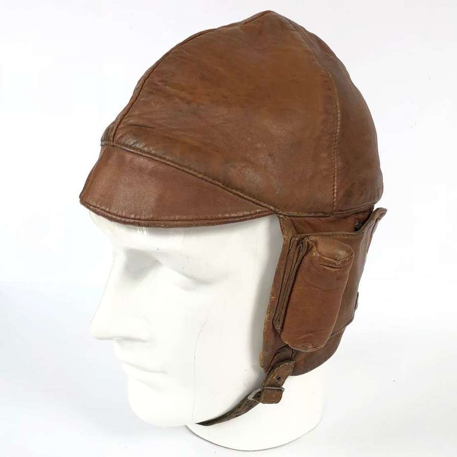 WW1 Period RFC RNAS Early RAF Flying Helmet.