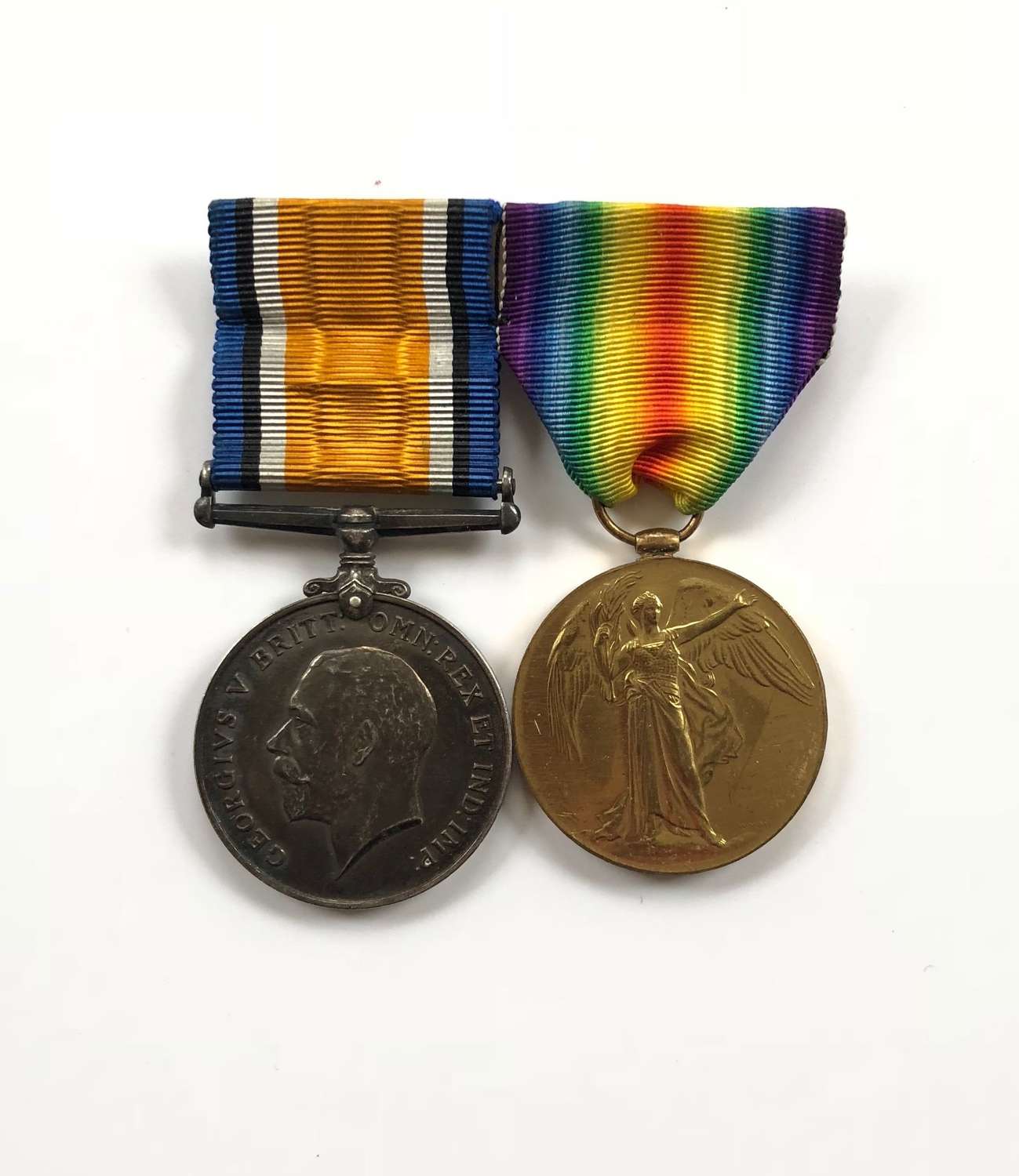 WW1 KOSB, MGC Officer Pair of Medals.