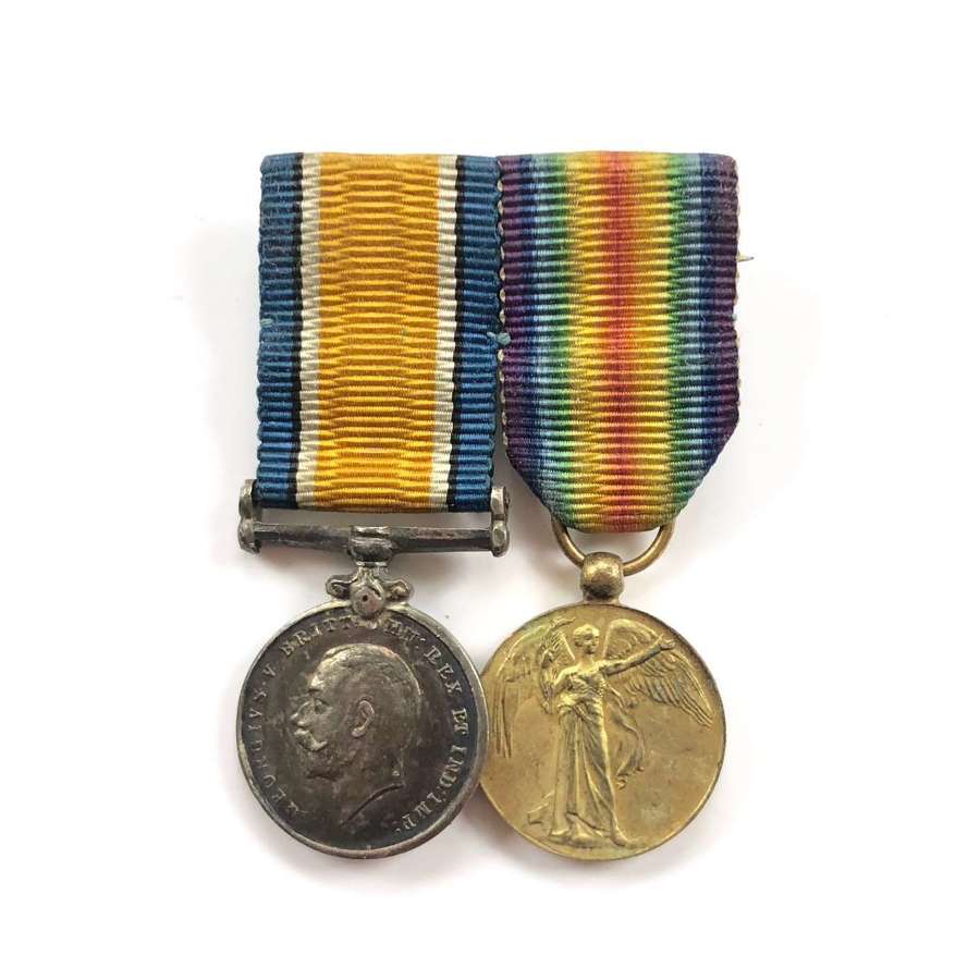 WW1 Miniature Medal Pair.
