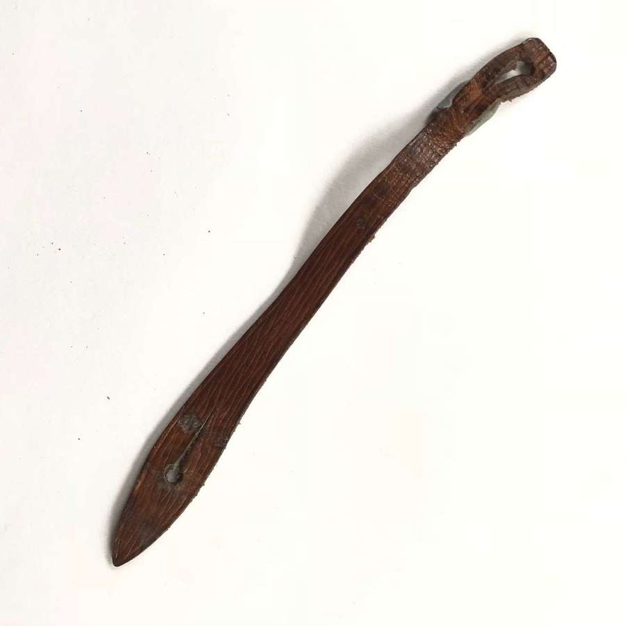 WW1 Pattern Leather Officer’s Whistle Strap.