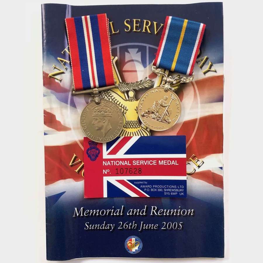 RAF WW2 / National Service Medal Pair.