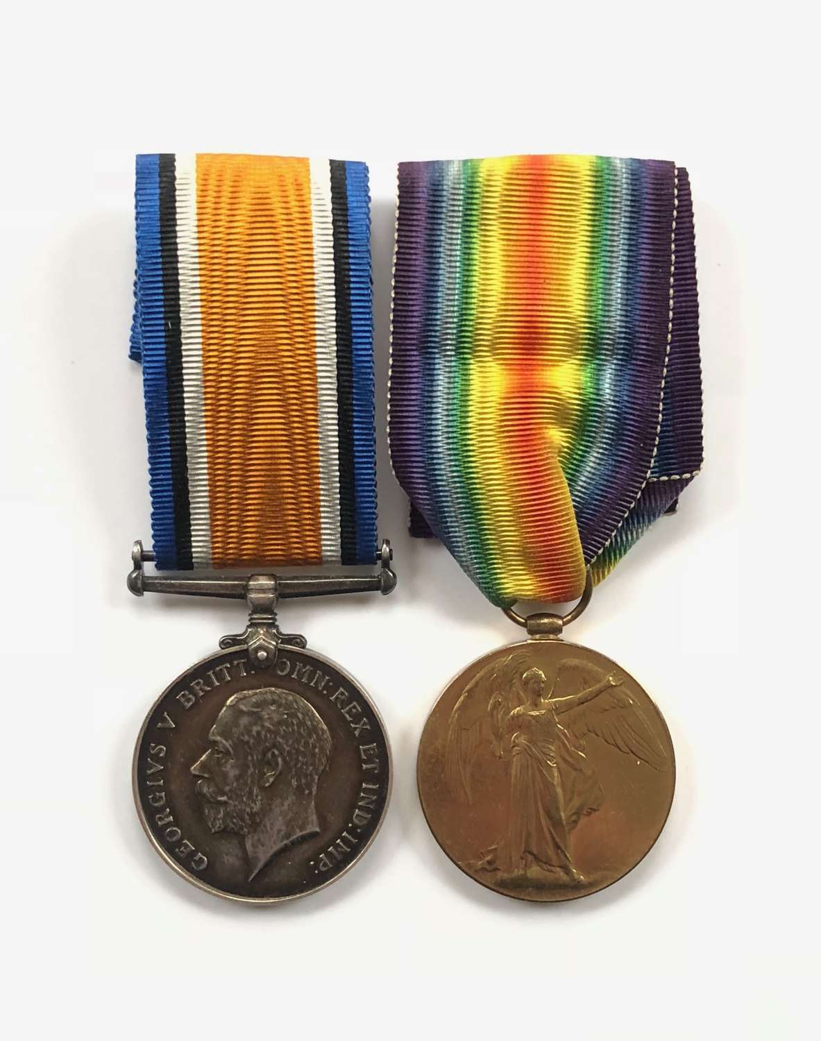 WW1 Officer’s Durham Light Infantry Officer’s Medal Pair.