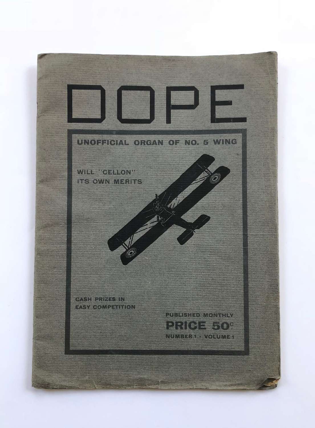WW1 1917 RNAS Dope Magazine.