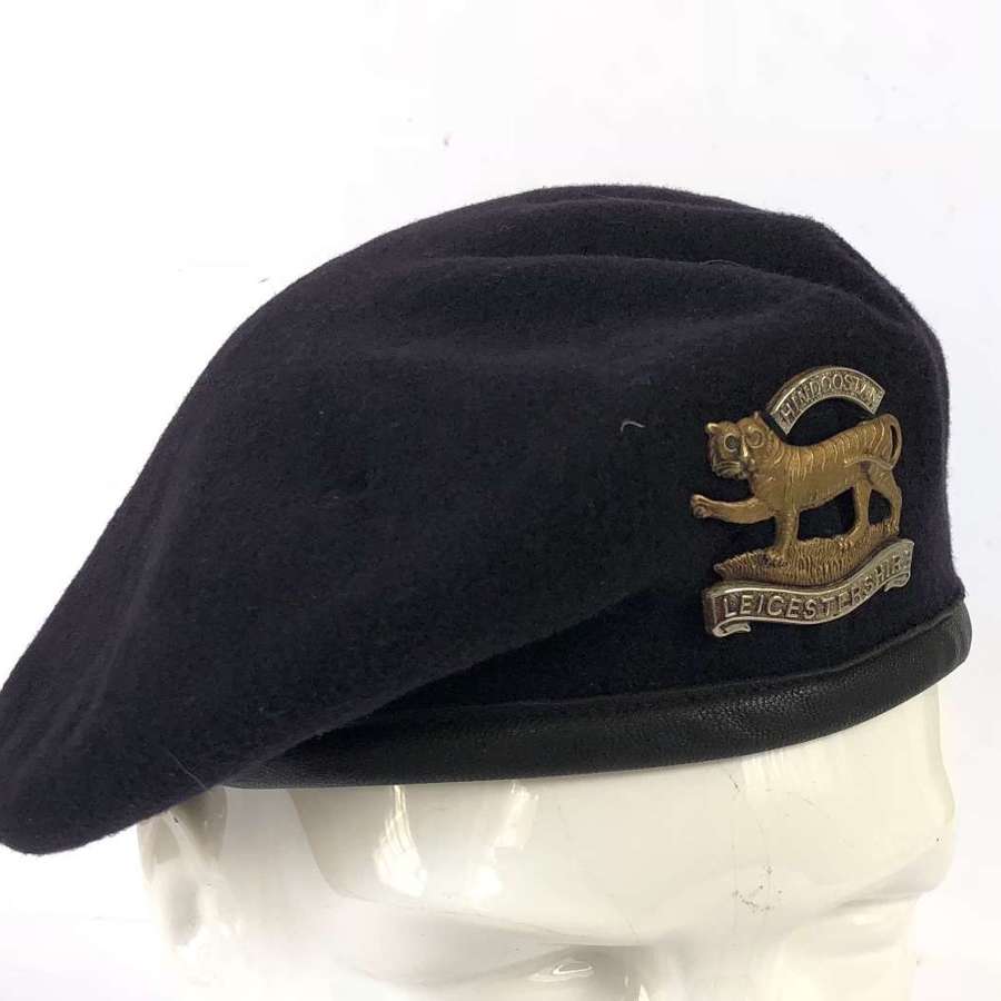 Leicestershire Regiment Cold War Period Dark Blue Beret.