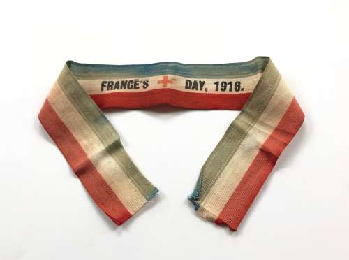 WW1 France’s Day Red Cross 1916 Flag Day Collectors Armband.