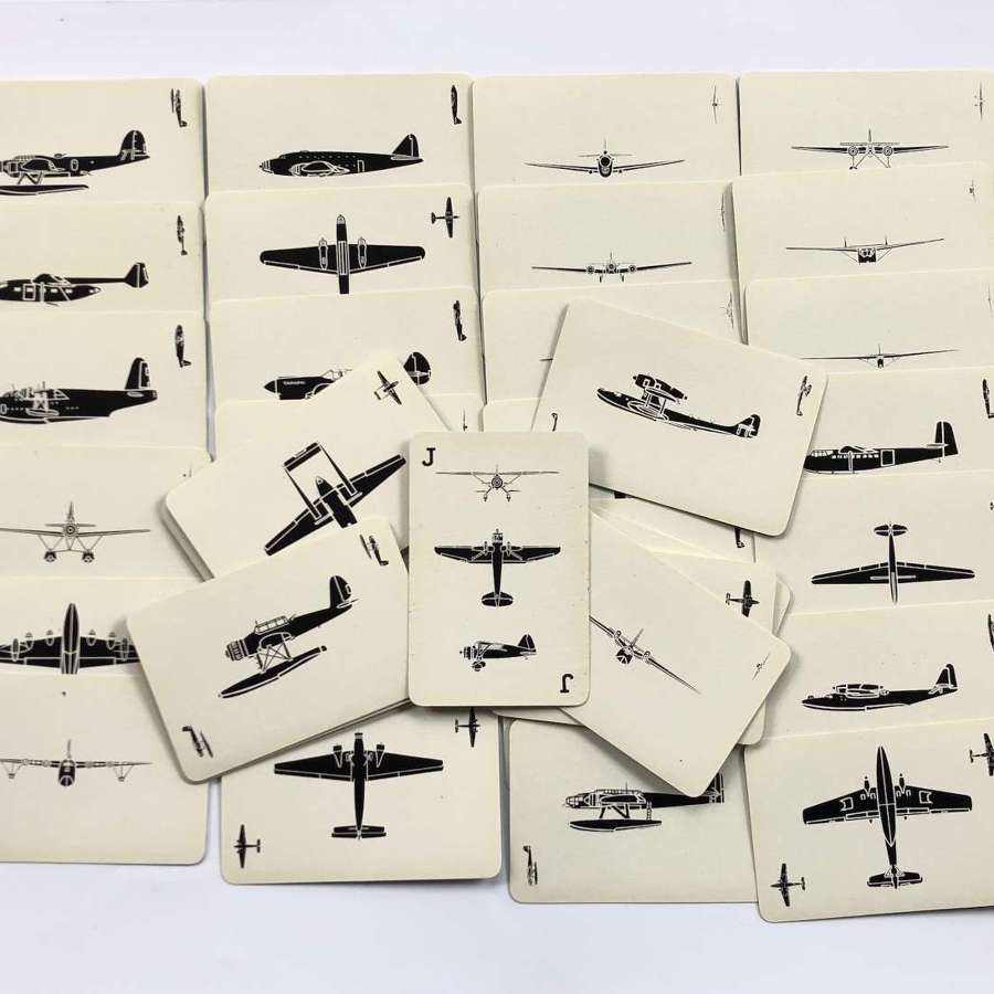 WW2 British Aircraft Recognition Playing Cards.