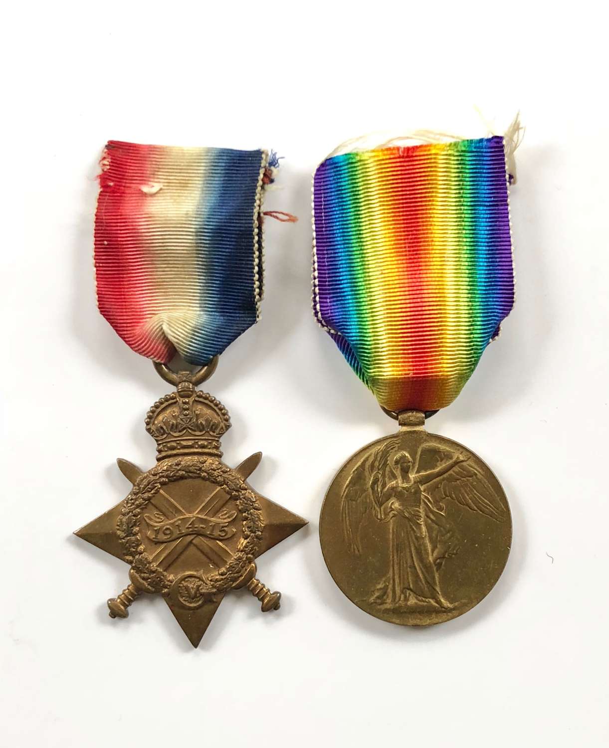WW1 15th Hussars Pair of Medals.